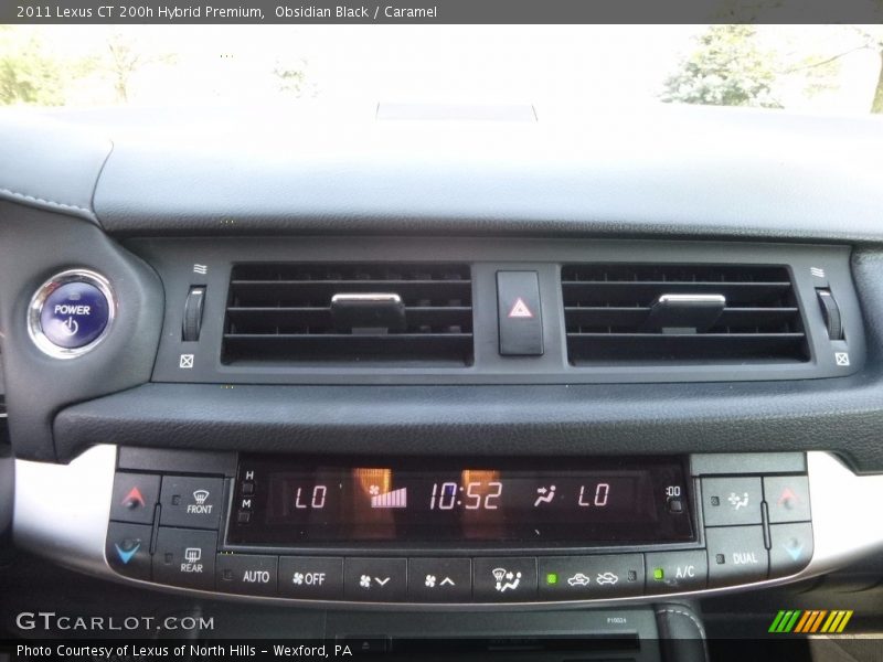 Obsidian Black / Caramel 2011 Lexus CT 200h Hybrid Premium