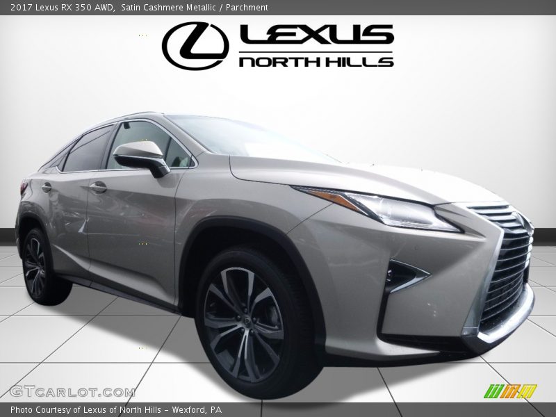Satin Cashmere Metallic / Parchment 2017 Lexus RX 350 AWD