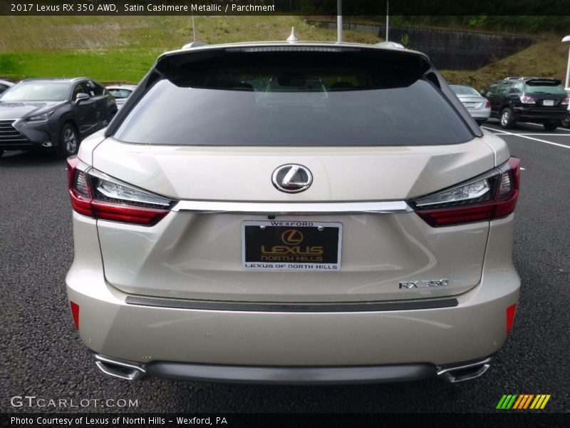Satin Cashmere Metallic / Parchment 2017 Lexus RX 350 AWD