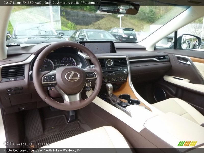 Satin Cashmere Metallic / Parchment 2017 Lexus RX 350 AWD