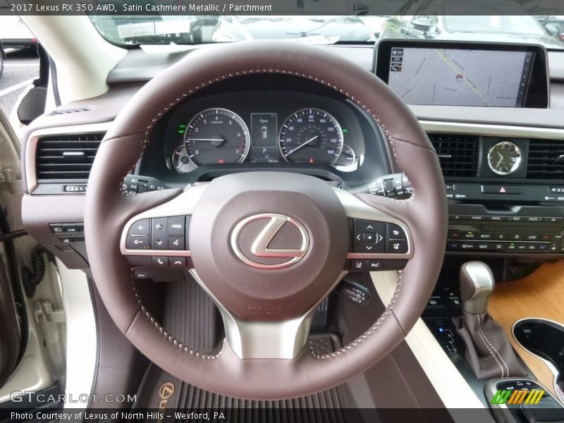 Satin Cashmere Metallic / Parchment 2017 Lexus RX 350 AWD