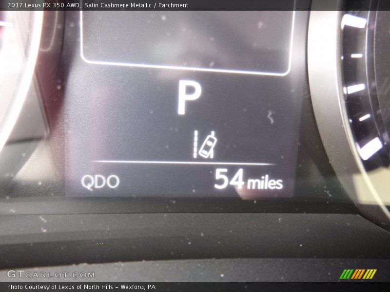 Satin Cashmere Metallic / Parchment 2017 Lexus RX 350 AWD