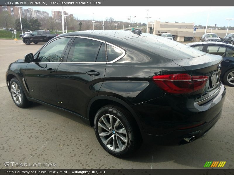  2017 X6 xDrive35i Black Sapphire Metallic