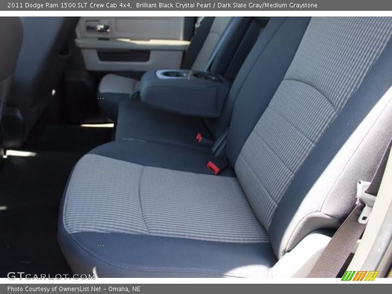 Brilliant Black Crystal Pearl / Dark Slate Gray/Medium Graystone 2011 Dodge Ram 1500 SLT Crew Cab 4x4
