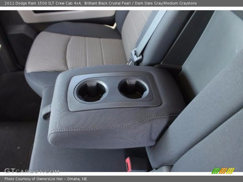 Brilliant Black Crystal Pearl / Dark Slate Gray/Medium Graystone 2011 Dodge Ram 1500 SLT Crew Cab 4x4