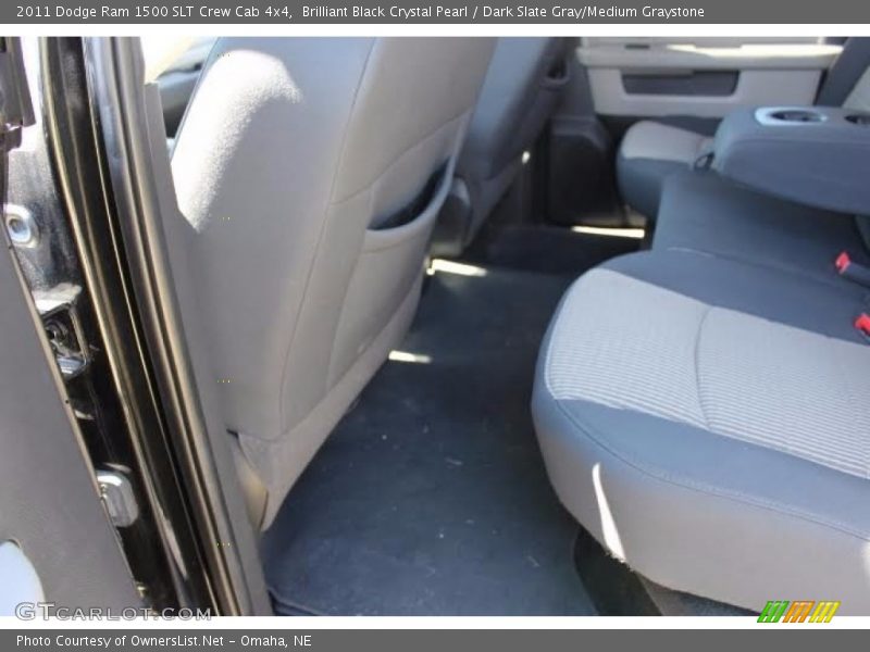 Brilliant Black Crystal Pearl / Dark Slate Gray/Medium Graystone 2011 Dodge Ram 1500 SLT Crew Cab 4x4