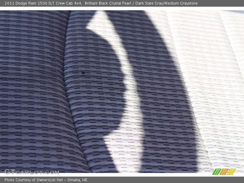 Brilliant Black Crystal Pearl / Dark Slate Gray/Medium Graystone 2011 Dodge Ram 1500 SLT Crew Cab 4x4