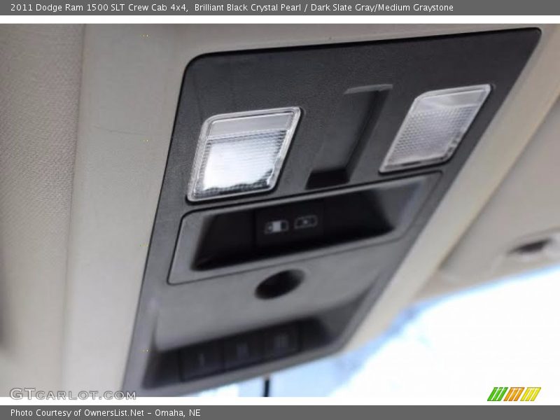 Brilliant Black Crystal Pearl / Dark Slate Gray/Medium Graystone 2011 Dodge Ram 1500 SLT Crew Cab 4x4