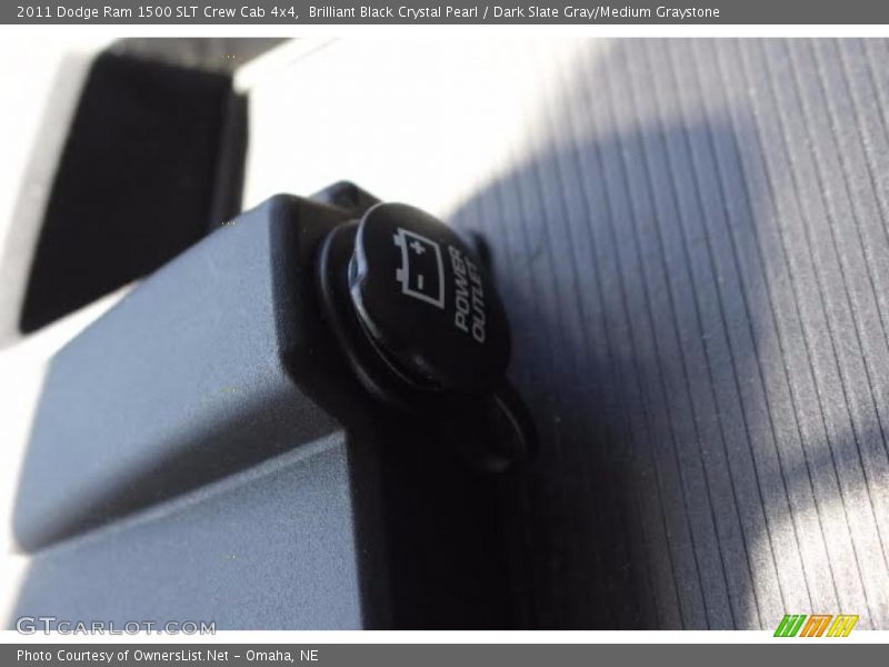 Brilliant Black Crystal Pearl / Dark Slate Gray/Medium Graystone 2011 Dodge Ram 1500 SLT Crew Cab 4x4