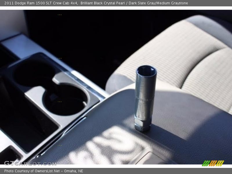 Brilliant Black Crystal Pearl / Dark Slate Gray/Medium Graystone 2011 Dodge Ram 1500 SLT Crew Cab 4x4