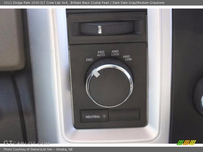 Brilliant Black Crystal Pearl / Dark Slate Gray/Medium Graystone 2011 Dodge Ram 1500 SLT Crew Cab 4x4