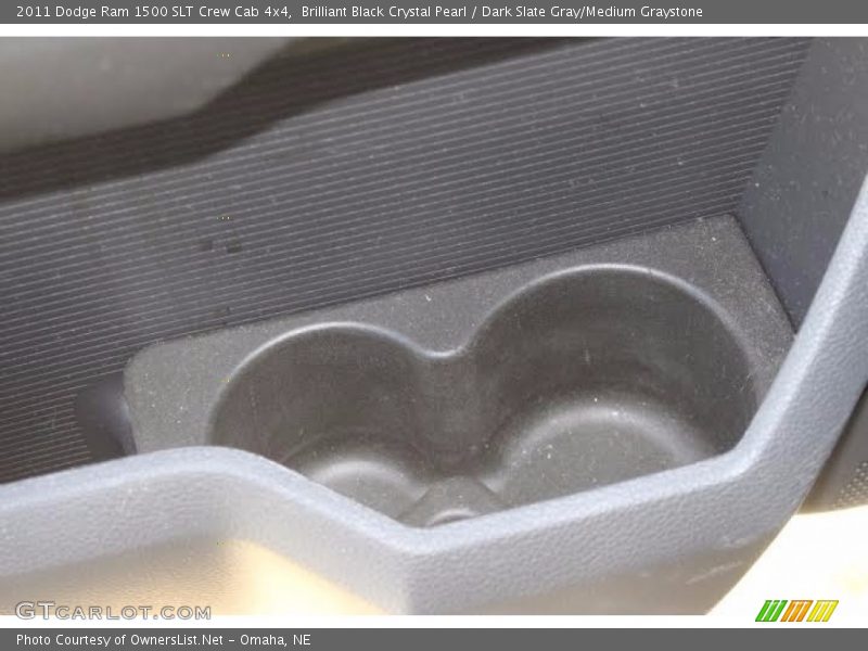 Brilliant Black Crystal Pearl / Dark Slate Gray/Medium Graystone 2011 Dodge Ram 1500 SLT Crew Cab 4x4