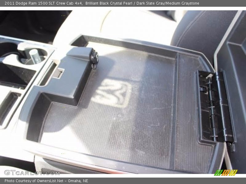 Brilliant Black Crystal Pearl / Dark Slate Gray/Medium Graystone 2011 Dodge Ram 1500 SLT Crew Cab 4x4