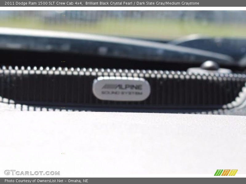 Brilliant Black Crystal Pearl / Dark Slate Gray/Medium Graystone 2011 Dodge Ram 1500 SLT Crew Cab 4x4