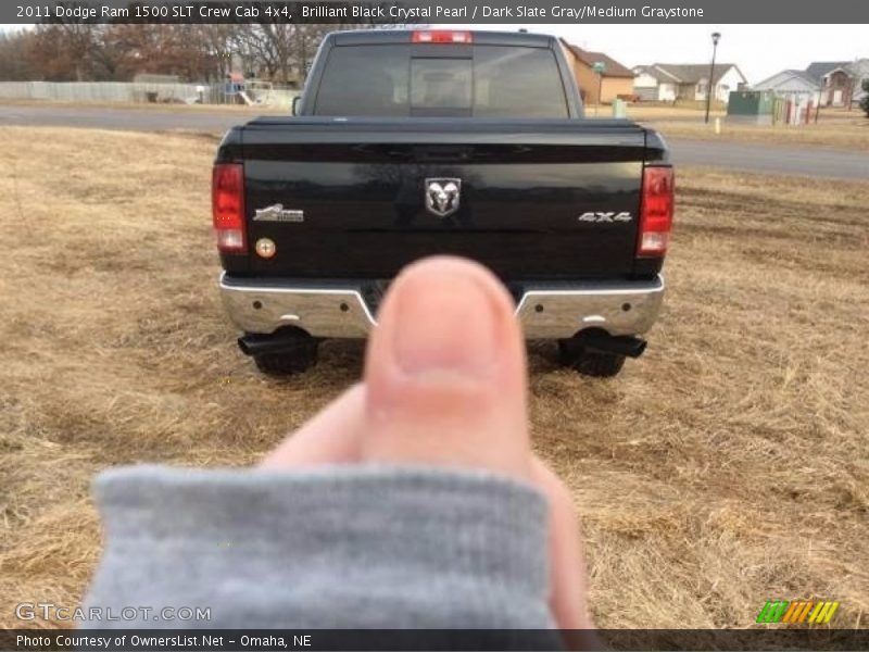 Brilliant Black Crystal Pearl / Dark Slate Gray/Medium Graystone 2011 Dodge Ram 1500 SLT Crew Cab 4x4