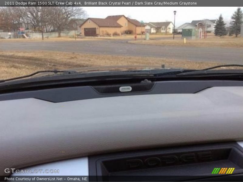 Brilliant Black Crystal Pearl / Dark Slate Gray/Medium Graystone 2011 Dodge Ram 1500 SLT Crew Cab 4x4