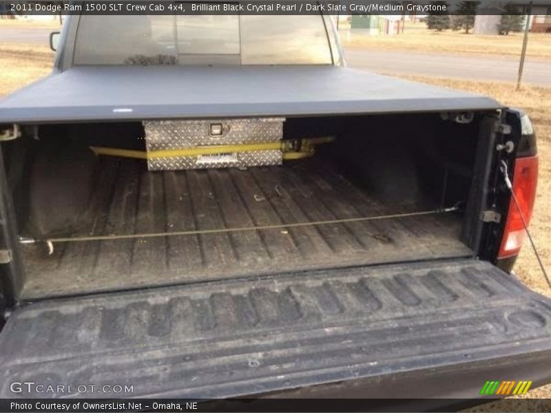 Brilliant Black Crystal Pearl / Dark Slate Gray/Medium Graystone 2011 Dodge Ram 1500 SLT Crew Cab 4x4