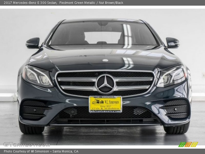Piedmont Green Metallic / Nut Brown/Black 2017 Mercedes-Benz E 300 Sedan