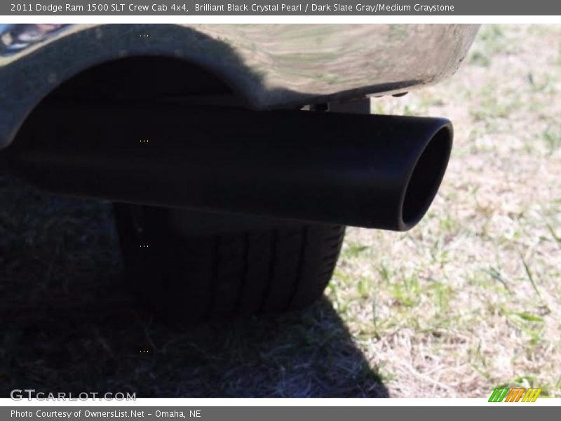 Brilliant Black Crystal Pearl / Dark Slate Gray/Medium Graystone 2011 Dodge Ram 1500 SLT Crew Cab 4x4