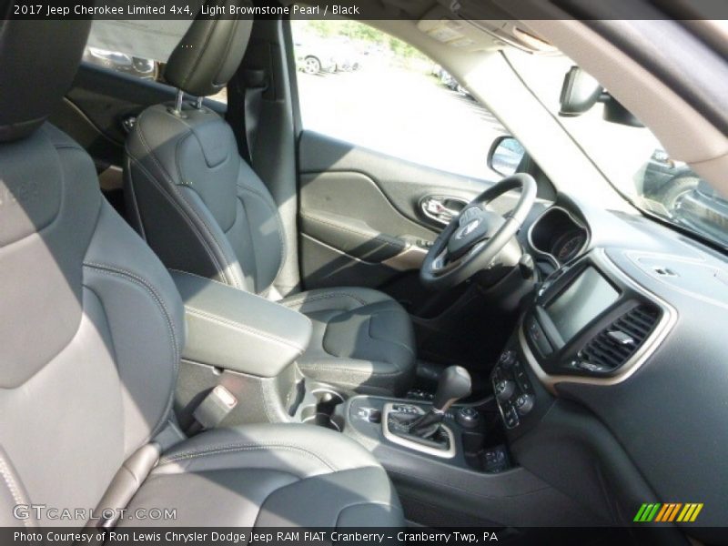 Light Brownstone Pearl / Black 2017 Jeep Cherokee Limited 4x4