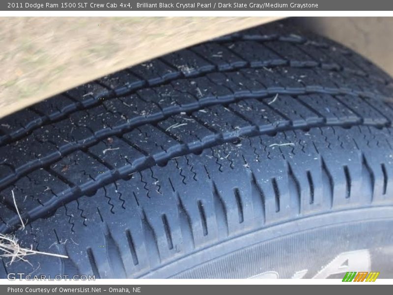 Brilliant Black Crystal Pearl / Dark Slate Gray/Medium Graystone 2011 Dodge Ram 1500 SLT Crew Cab 4x4