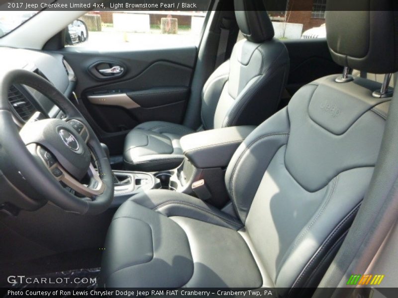 Light Brownstone Pearl / Black 2017 Jeep Cherokee Limited 4x4