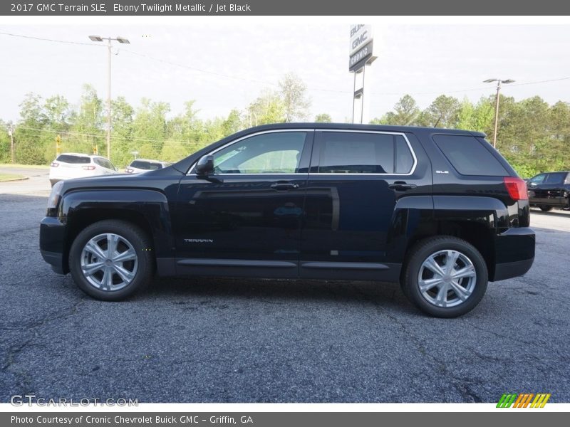 Ebony Twilight Metallic / Jet Black 2017 GMC Terrain SLE