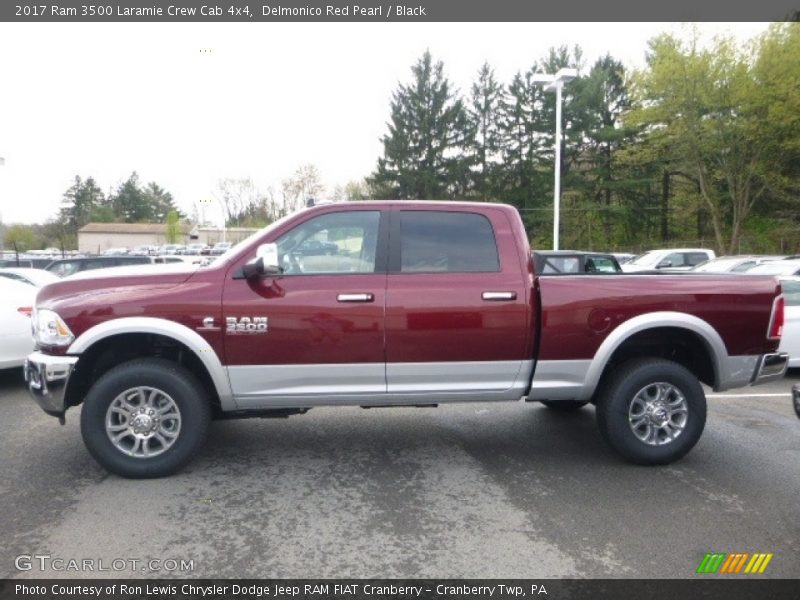 Delmonico Red Pearl / Black 2017 Ram 3500 Laramie Crew Cab 4x4