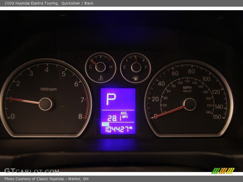 Quicksilver / Black 2009 Hyundai Elantra Touring