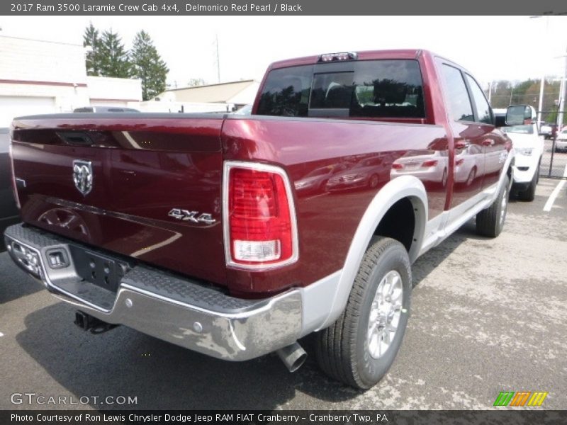 Delmonico Red Pearl / Black 2017 Ram 3500 Laramie Crew Cab 4x4