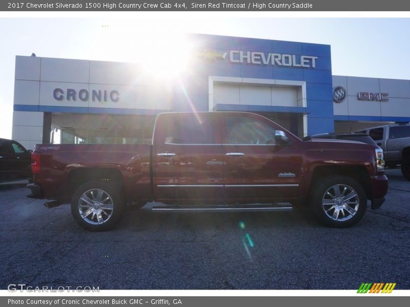 Siren Red Tintcoat / High Country Saddle 2017 Chevrolet Silverado 1500 High Country Crew Cab 4x4