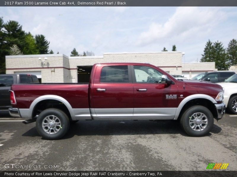 Delmonico Red Pearl / Black 2017 Ram 3500 Laramie Crew Cab 4x4