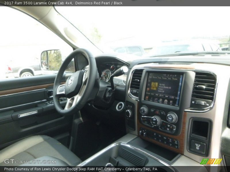 Delmonico Red Pearl / Black 2017 Ram 3500 Laramie Crew Cab 4x4
