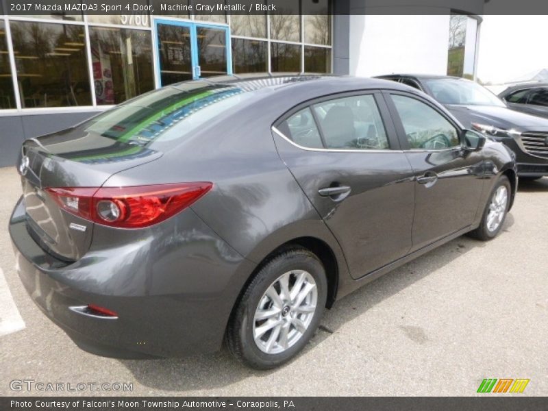 Machine Gray Metallic / Black 2017 Mazda MAZDA3 Sport 4 Door