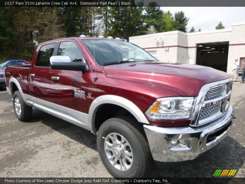 Delmonico Red Pearl / Black 2017 Ram 3500 Laramie Crew Cab 4x4