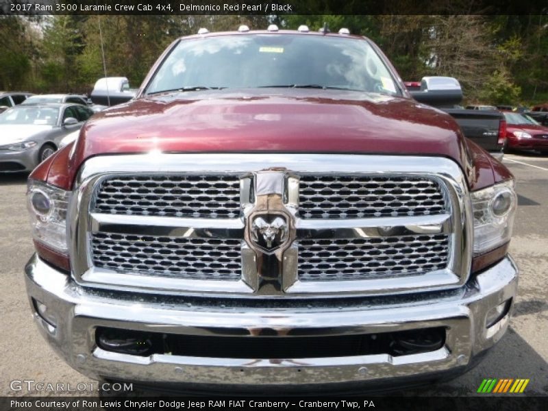 Delmonico Red Pearl / Black 2017 Ram 3500 Laramie Crew Cab 4x4