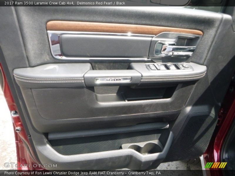 Delmonico Red Pearl / Black 2017 Ram 3500 Laramie Crew Cab 4x4