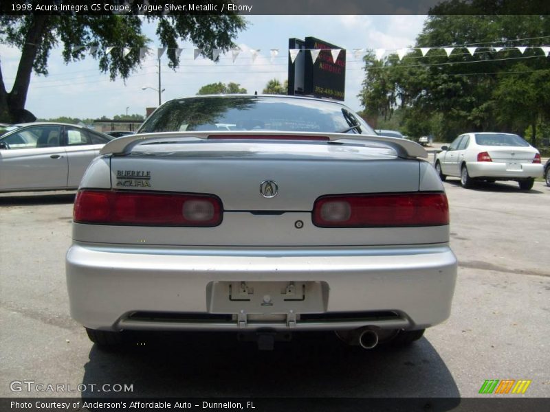 Vogue Silver Metallic / Ebony 1998 Acura Integra GS Coupe