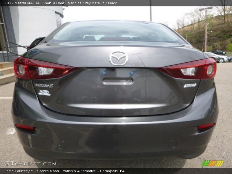 Machine Gray Metallic / Black 2017 Mazda MAZDA3 Sport 4 Door