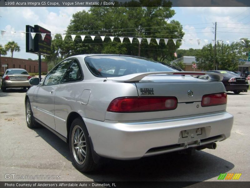 Vogue Silver Metallic / Ebony 1998 Acura Integra GS Coupe