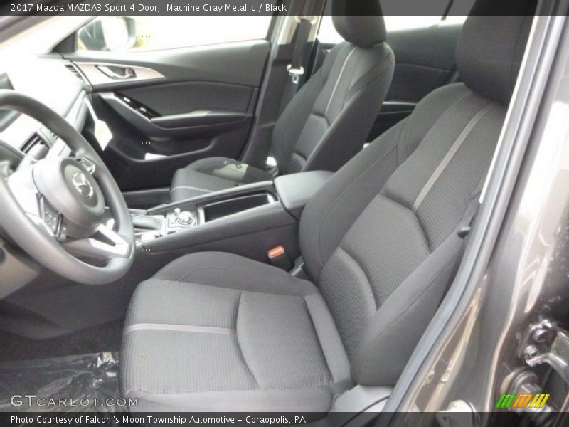 Machine Gray Metallic / Black 2017 Mazda MAZDA3 Sport 4 Door