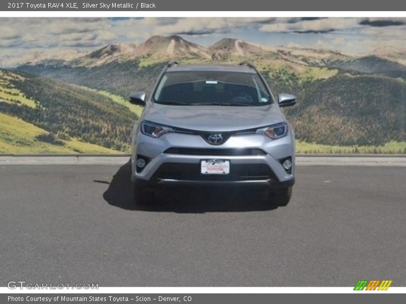 Silver Sky Metallic / Black 2017 Toyota RAV4 XLE