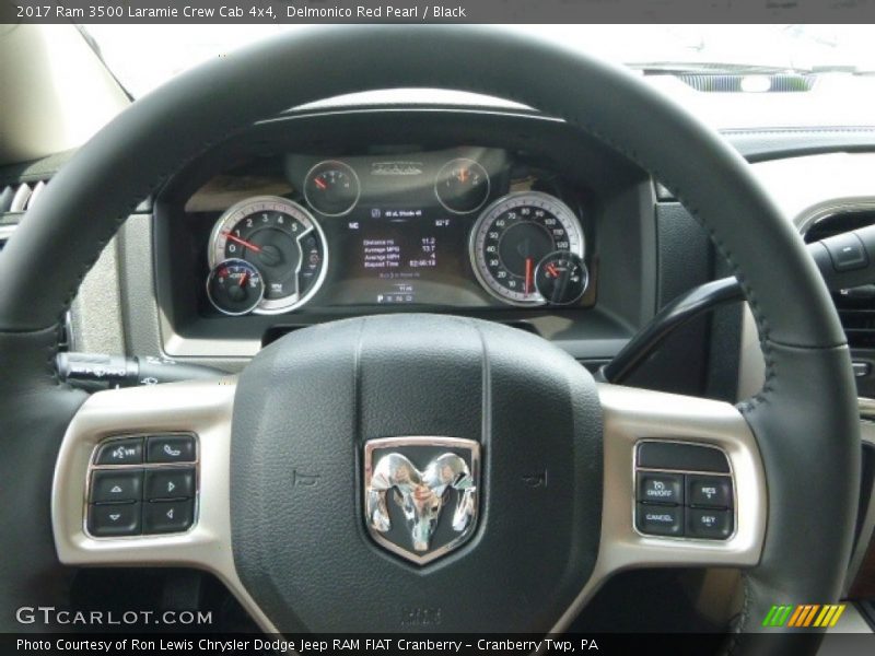 Delmonico Red Pearl / Black 2017 Ram 3500 Laramie Crew Cab 4x4