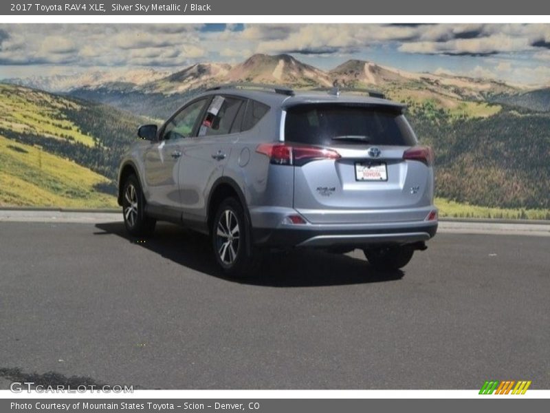 Silver Sky Metallic / Black 2017 Toyota RAV4 XLE