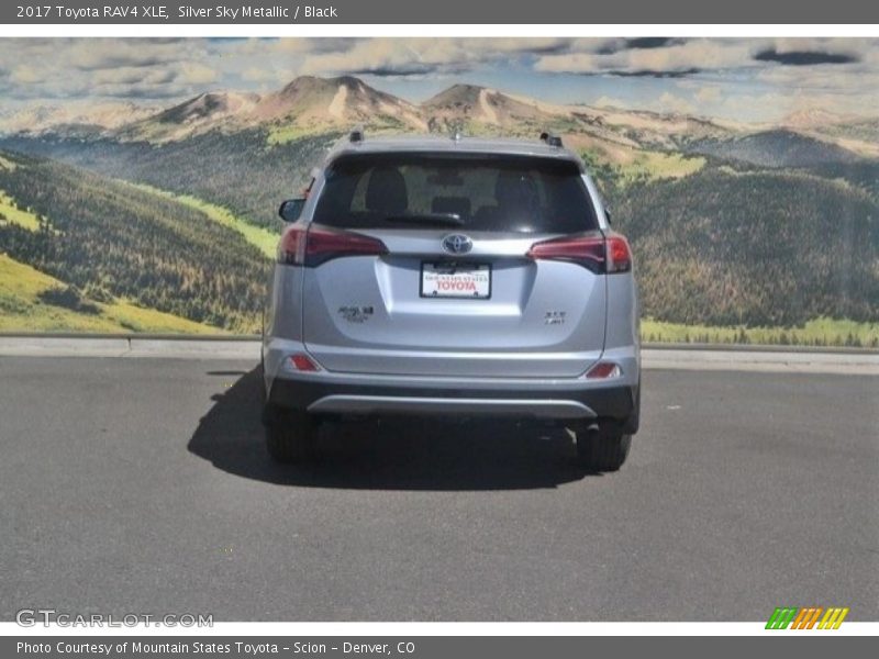 Silver Sky Metallic / Black 2017 Toyota RAV4 XLE