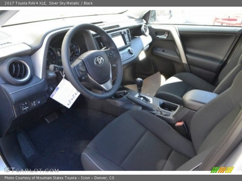 Silver Sky Metallic / Black 2017 Toyota RAV4 XLE