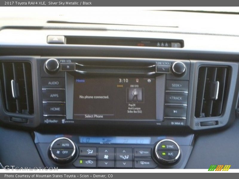 Silver Sky Metallic / Black 2017 Toyota RAV4 XLE