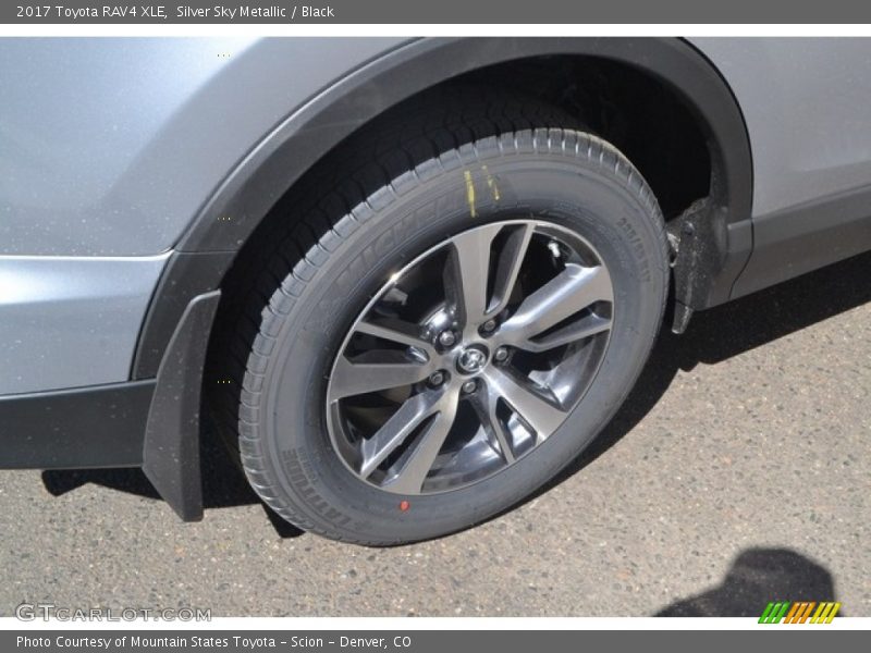 Silver Sky Metallic / Black 2017 Toyota RAV4 XLE