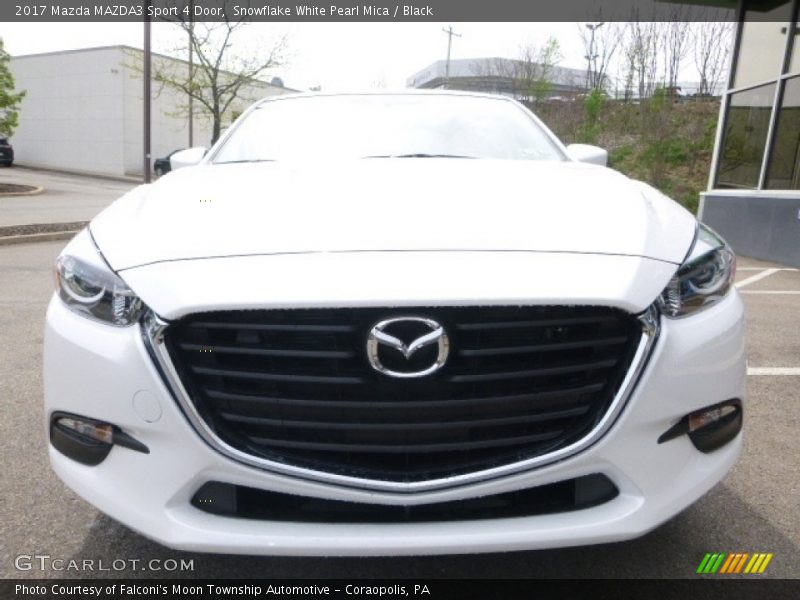 Snowflake White Pearl Mica / Black 2017 Mazda MAZDA3 Sport 4 Door