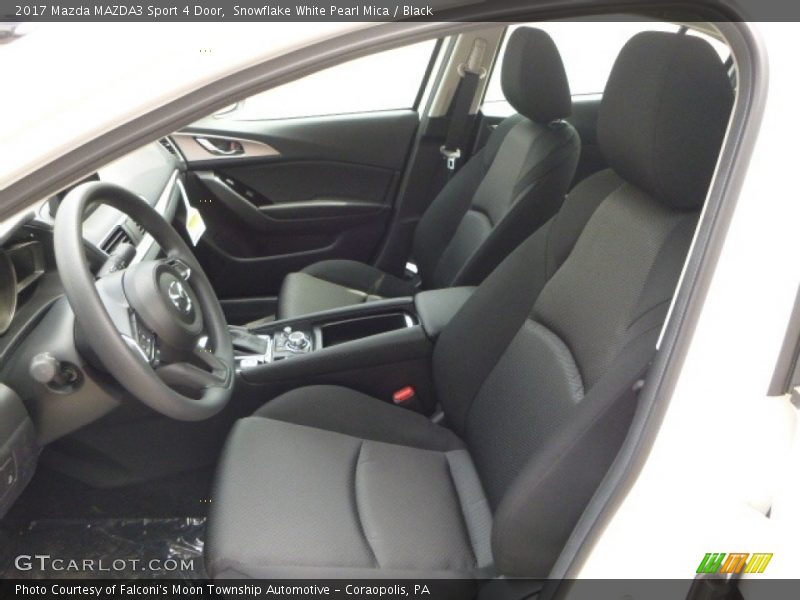 Snowflake White Pearl Mica / Black 2017 Mazda MAZDA3 Sport 4 Door